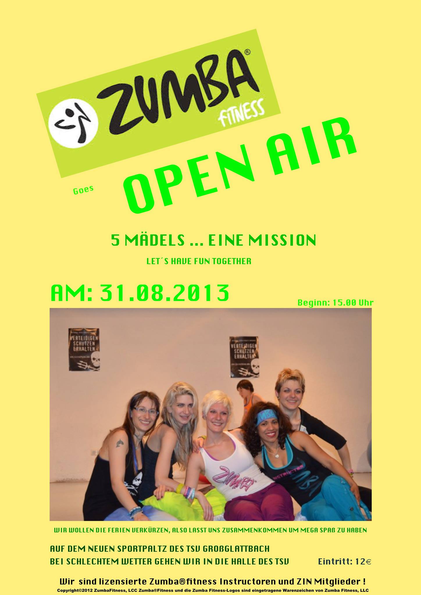 Zumba Open Air Flyer