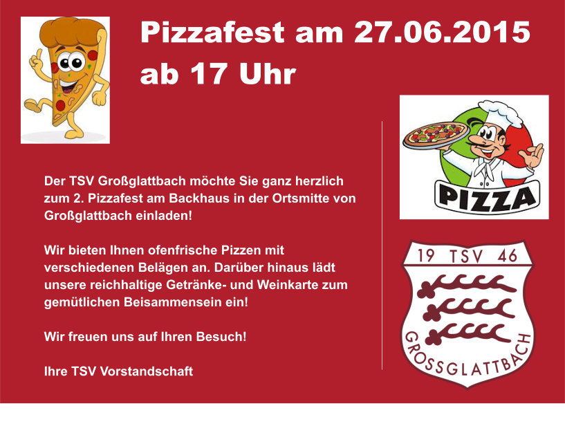 Flyer Pizzafest 2015